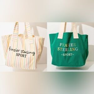 FRASIER STERLING SPORT RAINBOW LOGO TOTE BAG COTTON CANVAS